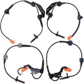 MOTOKU Front Rear ABS Wheel Speed Sensors Set for Honda CR-V 2.4L 2002-2006 Left Driver and Right Passenger Side