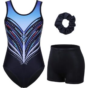 beautyin Gymnastics Leotards for Girls with Shorts Ballet Dance Unitards Biketards