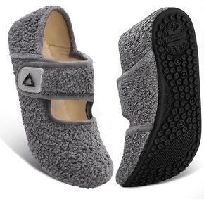 ATHMILE House Slippers for Women Men Indoor Barefoot Socks Wide Diabetic Shoes Adjustable House Slippers for Home Travel