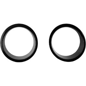 Black Headlight Bezels Headlight Cover Trim for 2007-2017 Jeep Wrangler JK
