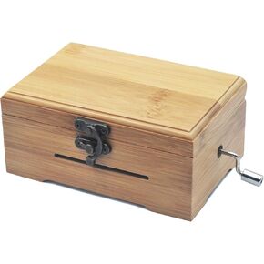 30 ملاحظات حركة مربع موسيقى يدوية مع نحاس العتاد DIY Make Your Music Tool Mit (مع Bamboo Box)