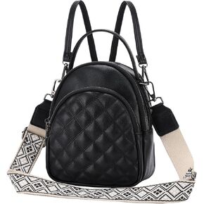 VX VONXURY Mini Backpack Purse,Women's Fashion Convertible Shoulder Bag with Guitar Strap