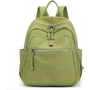 Backpack Purse for Women Ladies Nylon Bag Casual Daypack Travel Shopping Pack (B Style Cream White)