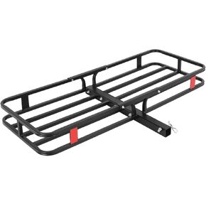 500 Lbs Capacity Cargo Baskets - Heavy-Duty Hitch Mount Cargo Carrier Basket, 53" x 19" x 6" Cargo Rack Rear Luggage Basket for Car and SUV