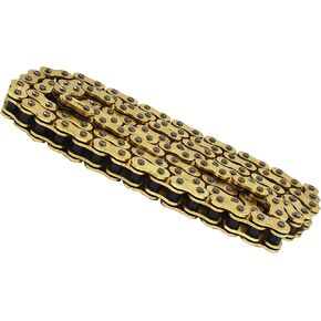 Motorcycle 525 x 120 O-Ring Drive Chain 525 Pitch 120 Links Gold Color