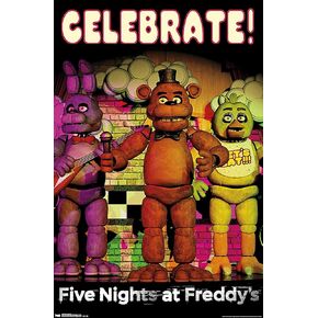 Trends International Five Nights At Freddys Celebrate Wall Poster 22.375" x 34"