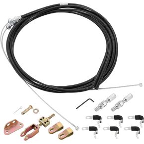 Dokili Universal Disc/Drum Parking Brake Cable Kit 330-9371, Emergency Brake Cable Repair Kit for Wilwood 110" Long Cables with a 97" Long Sheath
