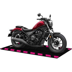98X31IN Motorcycle Mat Compatible with Honda, Yamaha, BMW, Ducati, Suzuki, Kawasaki, Garage Floor Mat, Oil Absorbent Pad, TPR Backing Layer, Anti-Slip Washable Parking Mats