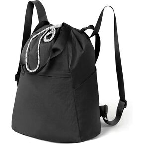 Valleycomfy Drawstring Backpack with Wet Pocket,Waterproof Drawstring Bag,Gym Backpack for Beach,Pool,Swim and Travel,Purple