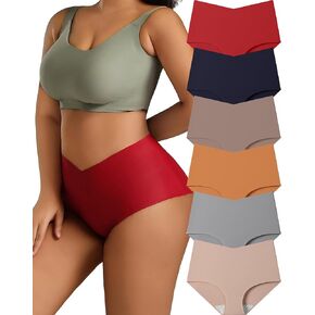 No Show High Waisted Underwear for Women 6 Pack Seamless Panties