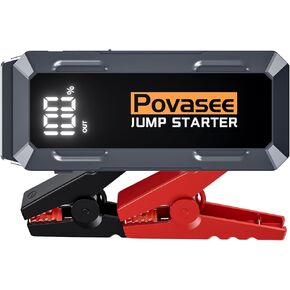 4000A Jump Starter 12V Battery Jumper Starter(10L Gas 10L Diesel Engine),Car Battery Jump Starter with 3" LCD Display, Power Bank/Dual Output/LED Light