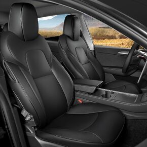 تناسب أغطية مقعد Y Model Y 2025 مخصصة ل 2025 2024 2023 2022 2021 2020 طراز Y مع جلد فو - مغطاة بالكامل - مجموعات كاملة