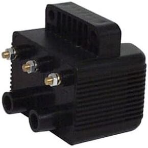 16072 Black Single Fire 40,000 V Coil For Big Twin and Sportster