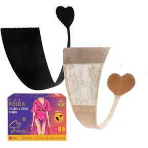 C String Thong Panties for Women - Reusable, Invisible Thongs with Adhesive - No Visible Panty Line Underwear
