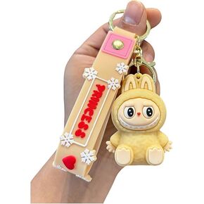 Cute Keychain for Labubu, Cartoon Key Chain for Bag Charms Handbag Purse Backpack Accessories - Gift for Women