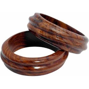 Pure Hands Boscage Brilliance – Handcrafted Sisoo Wood Bangle, Spiral Carved Design, Satin Wax Finish, Lightweight & Elegant, Eco-Friendly Jewelry | Boscage Artsy Collection