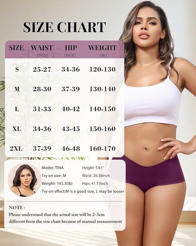 LEVAO Women's Underwear Seamless No Show Hipster Bikini Panties Stretch Invisible Briefs 6 Pack S-2XL in Saudi Arabia