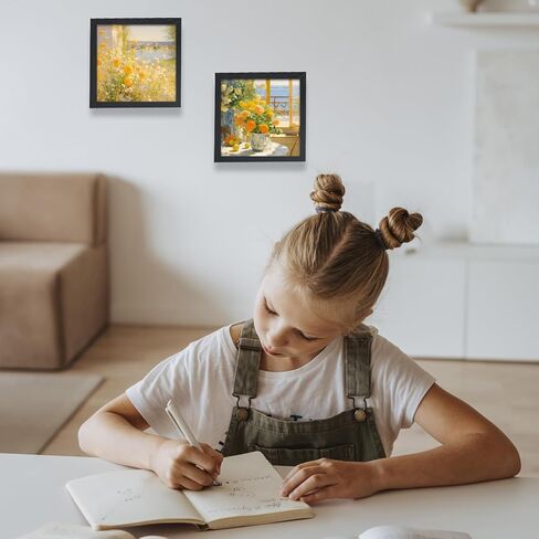 18 حزمة من إطار صندوق الظل، إطار عرض مربع، إطار صورة مربع للصور، تذكارات الزهور، باقات الزفاف، هدايا عيد الأب، هدايا التخرج، الحائط والطاولة (أبيض، 5 × 5 بوصة) in Kuwait
