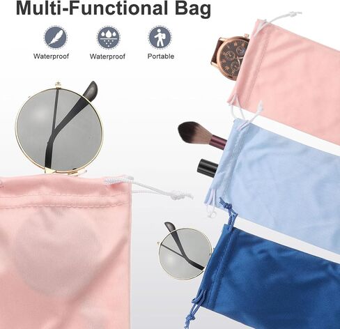 uxcell Microfiber Eyeglass Cases Glasses Pouch with Drawstring in Saudi Arabia