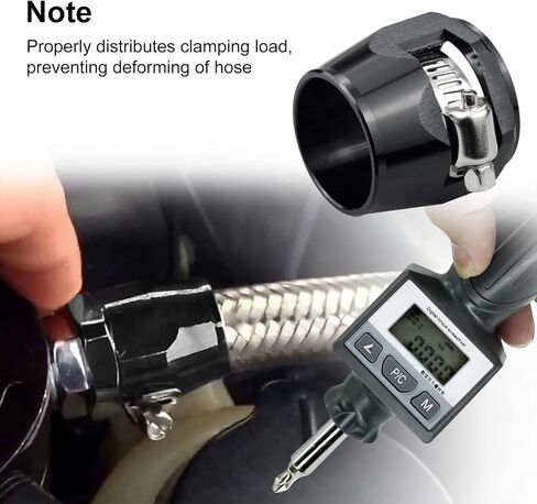 12AN Hose Finisher Clamp Aluminium Black for Stainless Braided Hoses,Rubber Hoses end Finisher in Kuwait