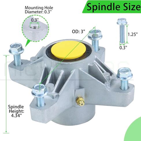 3 Pack 918-04426 Spindle Assembly Kit Replaces 918-3129C, Cub Cadet 618-04426 Spindle Assembly Cub Cadet 618-3129A, 618-3129C, 918-04217 for Cub Cadet Z Force 48 50 44 LT1018 GT2554 Tractors in Kuwait