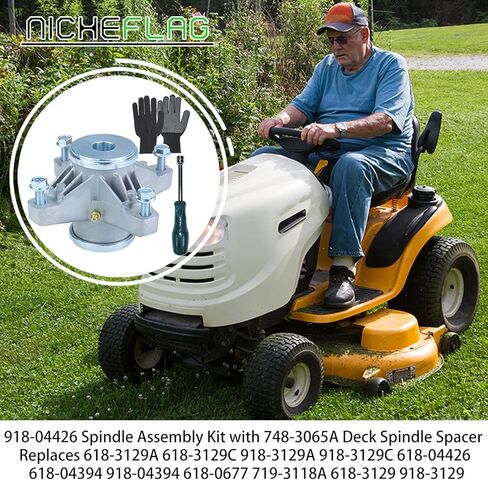 3 Pack 918-04426 Spindle Assembly Kit Replaces 918-3129C, Cub Cadet 618-04426 Spindle Assembly Cub Cadet 618-3129A, 618-3129C, 918-04217 for Cub Cadet Z Force 48 50 44 LT1018 GT2554 Tractors in Kuwait