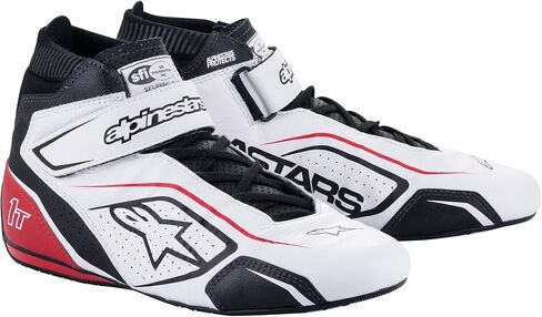 Alpinestars Driving Shoe, Tech 1-T V3, Mid-Top, SFI 3.3/5, Leather Outer, Nomex Inner, Black/Fluorescent Yellow, Size 8.5, Pair in Kuwait