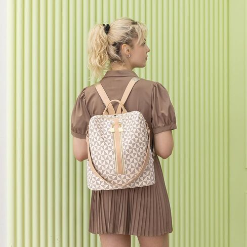 NEICOA Fashion Backpack Purse for Women Designer Convertible Travel Backpack Shoulder Bag with Wallet for Ladies 2psc in Saudi Arabia