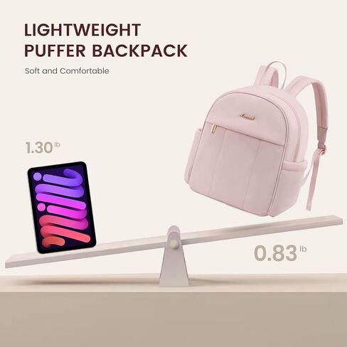 LOVEVOOK Mini Backpack Purse for Women Lightweight Puffer Small Purse, Cute Fashion Daily Backpack for Gift Travel in Saudi Arabia
