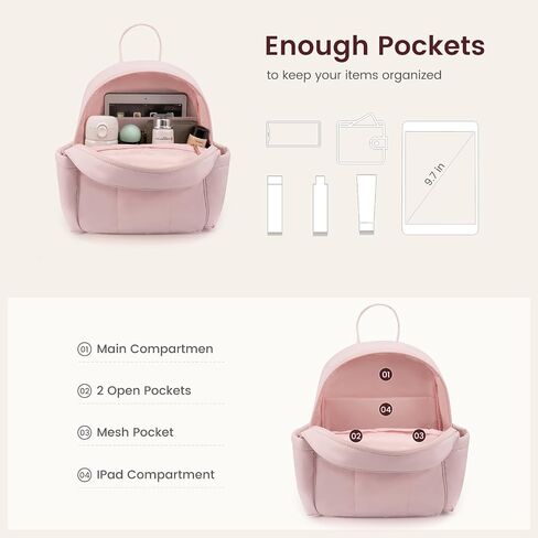 LOVEVOOK Mini Backpack Purse for Women Lightweight Puffer Small Purse, Cute Fashion Daily Backpack for Gift Travel in Saudi Arabia