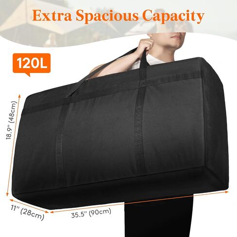 Lifewit 120L Ertra Large Storage Duffle Bag for Traveling, Folable Moving Bags with Zippers and Handles, Heavy Duty Storage Bags Big Totes for Travel, Camping, Storage Bins with Lids for Luggage in Saudi Arabia