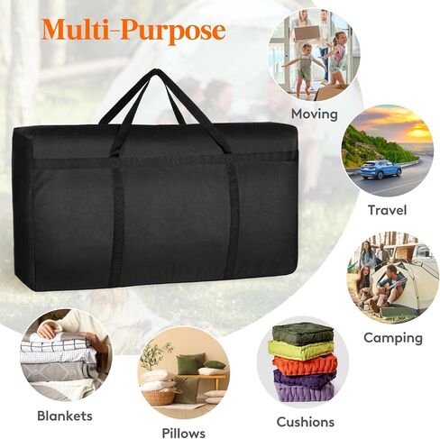Lifewit 120L Ertra Large Storage Duffle Bag for Traveling, Folable Moving Bags with Zippers and Handles, Heavy Duty Storage Bags Big Totes for Travel, Camping, Storage Bins with Lids for Luggage in Saudi Arabia