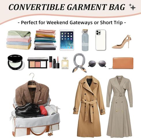 Rolling Garment Bag for Travel,Large Convertible Garment Duffel Bag Rolling Duffle Bag with Wheels,Carry on Garment Bags Weekender Travle Jenni Bags for Women Men(Black2) in Saudi Arabia