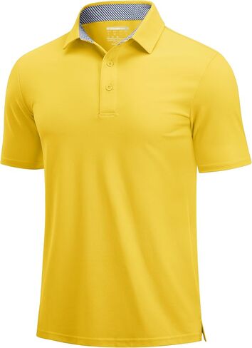 Cotrasen Men's Polo Shirts Short Sleeve Cotton Pique 3 Buttons Golf Shirts Classic Fit Casual Performance T-Shirt in Saudi Arabia