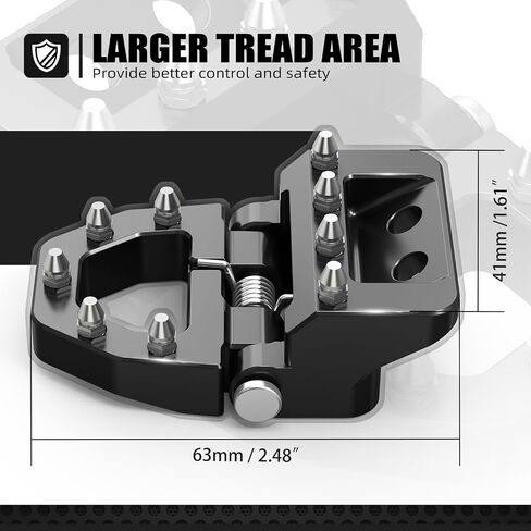 دراجة نارية خطوة دواسة الفرامل خطوة لوحة خطوة قابلة للطي متوافق مع KTM 125-500 XC XCF XCW SX SXF EXCF 2017-24 ، متوافق مع GASGAS EX EC MC 125-300 2021-24 ، انظر الملاءمة in Kuwait