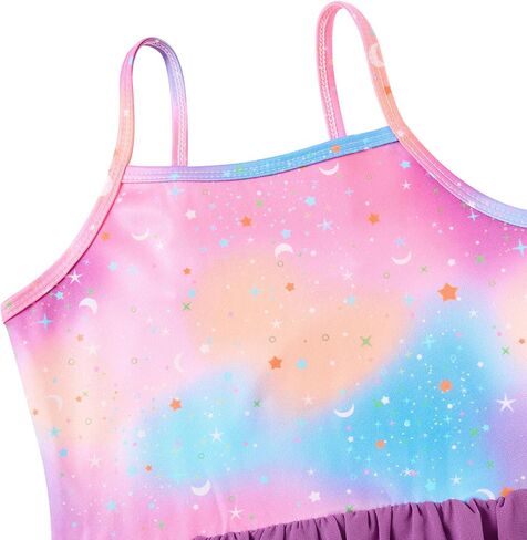 Ballet Leotards for Girls Gymnastics Leotards with Skirt Camisole Dance Outfit 4-8 Years in Saudi Arabia