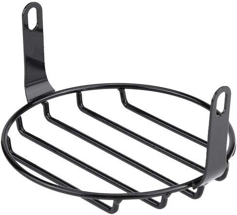 Headlight, 6.5" Motorcycle Side Mount Headlight Round Grill Cover Mask Fits for Chopper Racer Motorcycle Headlight Lens Cover in Kuwait