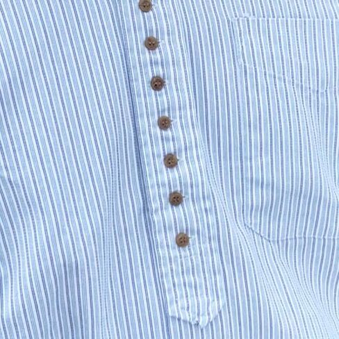 Traditional Irish Grandfather Shirt, Button-Down, 100% Cotton, Banded Collar, Chest Pocket, Shirt-Tail Hem in Saudi Arabia