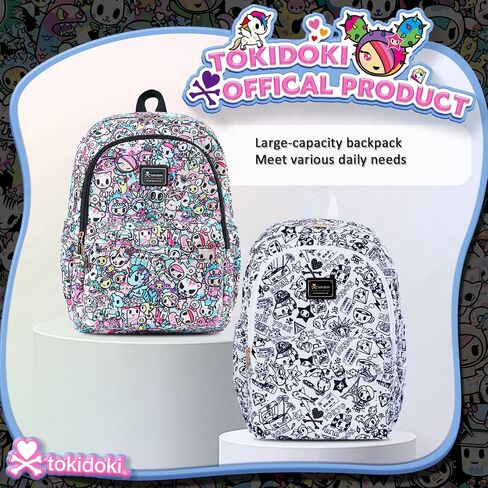 Tokidoki Backpack with Unicorno Keychain Travel Backpack for Women Casual Daypack for Work Weekender Business (multicolor) in Saudi Arabia