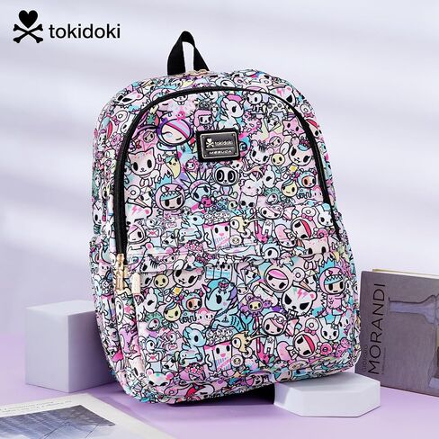 Tokidoki Backpack with Unicorno Keychain Travel Backpack for Women Casual Daypack for Work Weekender Business (multicolor) in Saudi Arabia