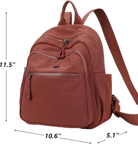 Backpack Purse for Women Ladies Nylon Bag Casual Daypack Travel Shopping Pack (B Style Cream White) in Saudi Arabia