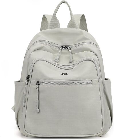 Backpack Purse for Women Ladies Nylon Bag Casual Daypack Travel Shopping Pack (B Style Cream White) in Saudi Arabia