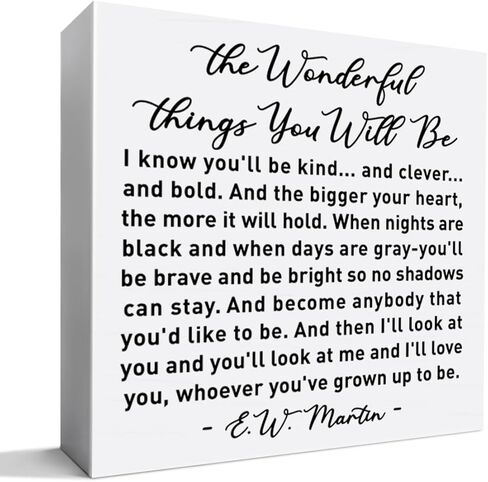 Nursery Religious Desk Decor Wooden Sign, Nursery Christian Bible Verse Decoration for Playroom Toddler Baby Room Kid's Bedroom Scripture Decor, Nursery Gift for Baby Boy Girl Newborn Kids in Kuwait