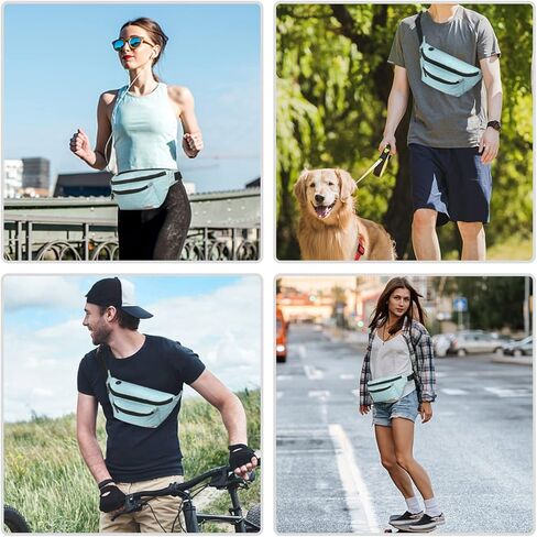 حقيبة فاني للرجال والنساء - حقيبة خصر - حقيبة حزام خفيفة الوزن للسفر والرياضة والمشي لمسافات طويلة in Kuwait