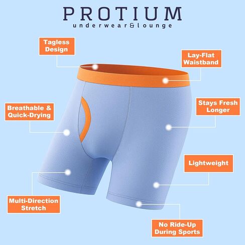 6 Pack Boys Mesh Mesh Boxer Brief - تنفس ملابس داخلية رطوبة ناعمة. in Kuwait