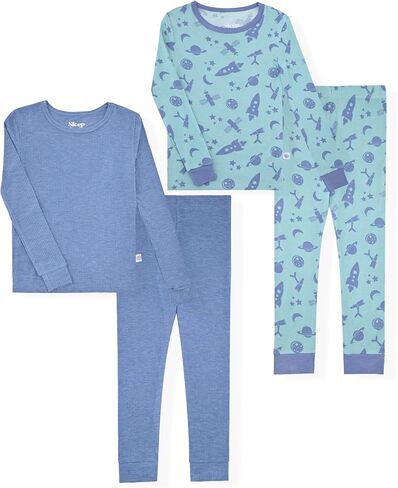 Sleep On It Boys Pajama Sets Soft Breathable Viscose Bamboo Toddlers Boys Pajamas with Fun Prints Sizes for Kids Sleepwear in Saudi Arabia