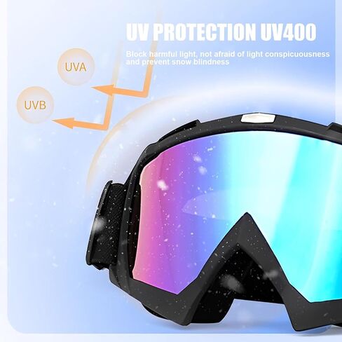 Motorcycle Goggles Dirt Bike ATV Off-road Riding Motocross Glasses with Neck Gaiter Face Cover for Women Girls in Kuwait