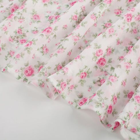 التنانير الصيفية القرمزية للنساء Maxi Long Floral Skirt Flowy Tier -Tier Tier Skirt in Kuwait