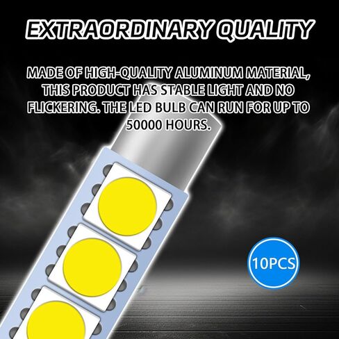 10PCS Car Visor Light 28MM Car Roof Lights LED Reading Light Bulb, 12V Super Bright Sun Visor Vanity Mirror Lights, Car Interior Led Lights Automotive Replacement Lighting Products(White) in Saudi Arabia