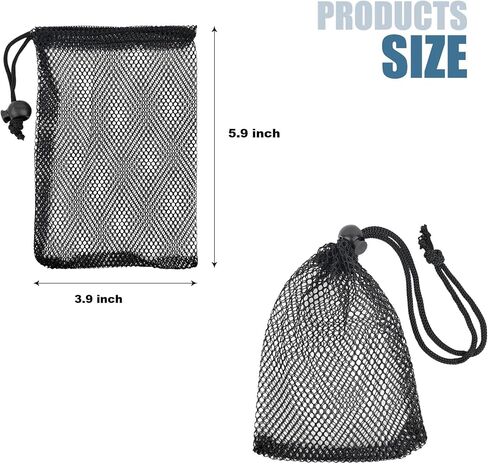 5 PCS Black Bags Mesh Storage Bag Mesh Bag Drawstring ForJewelry Gifts Small Travel Stuff Kitchen Wedding Small Travel Stuff (5, Black, 3.9 * 5.9 inches) in Saudi Arabia